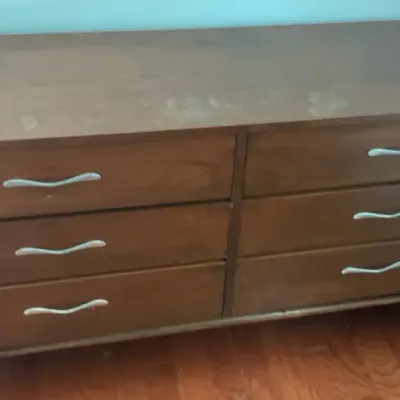 MCM LANE Walnut Wood Dresser