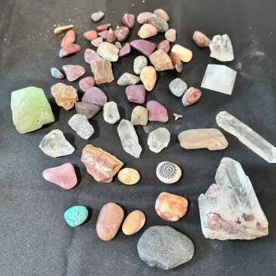 Natural Stones, Rocks And Calcite 
