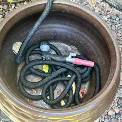 Ceramic Hose Reel Pot #3