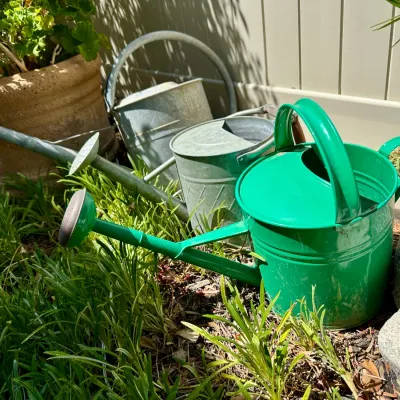 (3) Vintage Metal Watering Cans