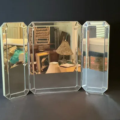 Trifold Tabletop Mirror 