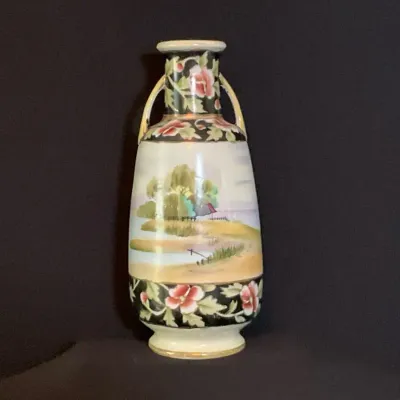 Antique Nippon Porcelain Vase