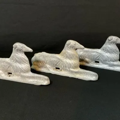 Borzoi Fence Gate Toppers