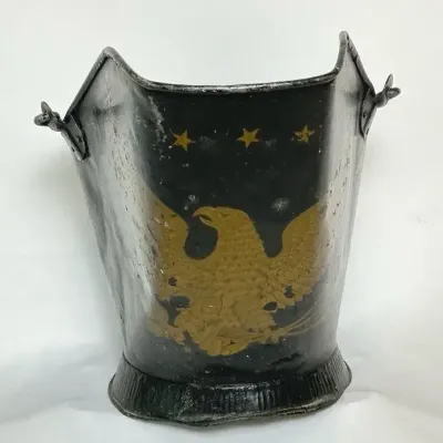 Hand-Painted Coal Scuttle
