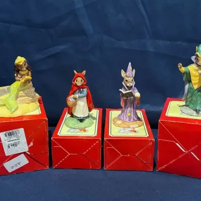Royal Doulton Bunnykins Fairytale Collection – Mermaid, Little Red Riding Hood, Wizard & Mystic