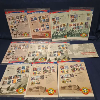 USPS Celebrate The Century Stamp Sheet Lot 1900s-1940s Mint