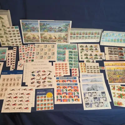 ​Vintage USPS Unused Stamp Sheets Collection - Nature, Wildlife & Animals