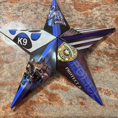 Metal Hanging Police Star
$200