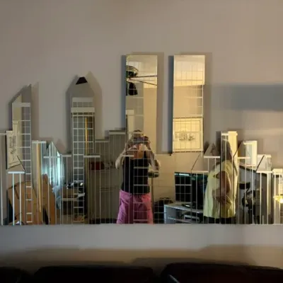 NYC skyline mirror 3 pieces 
