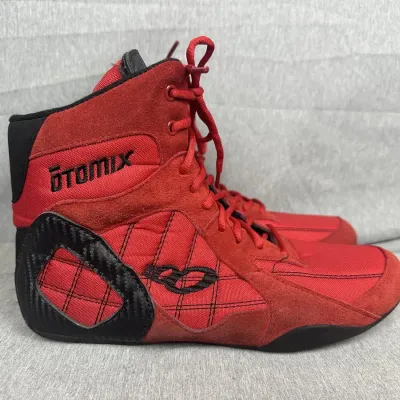 Otomix Sting Ray Escape Red & Black Lite Foot High-Top Athletic Shoes, Men's Size 11.5
