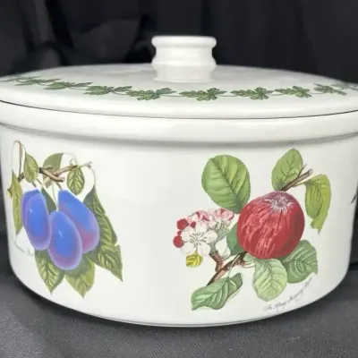 Portmeirion Botanic Garden Fruit Motif Covered Casserole Dish