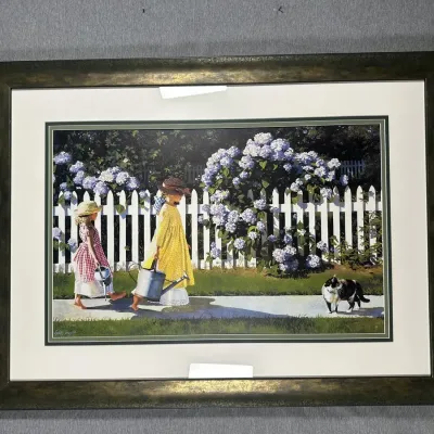 Heide Presse "the Gardeners" Signed & Numbered Limited Edition Framed Print