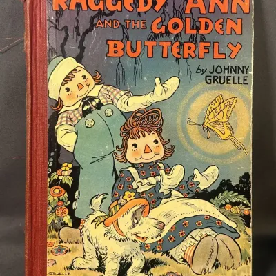 1940 'Raggedy Ann and the Golden Butterfly' Hardcover Book by Johnny Gruelle 