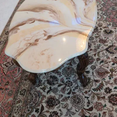 Real marble table