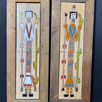 Native American Tile Paintings 