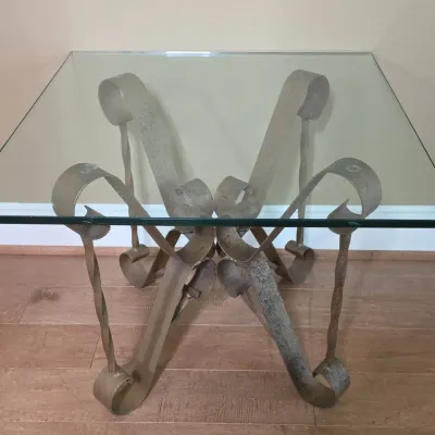 Glass Top Side Table 