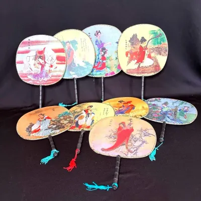 Vintage Chinese Paddle Fans