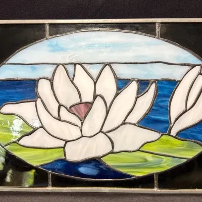 Water Lily Stained Glass 