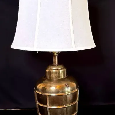 Large Brass Lamp -1
