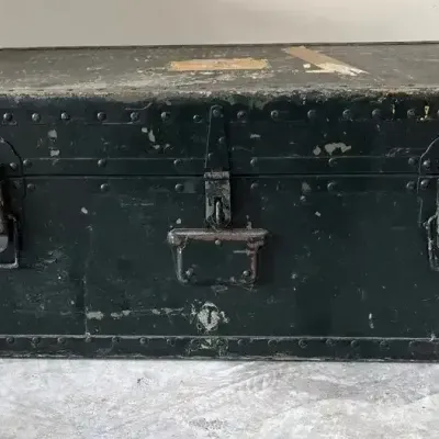 Vintage Military Footlocker