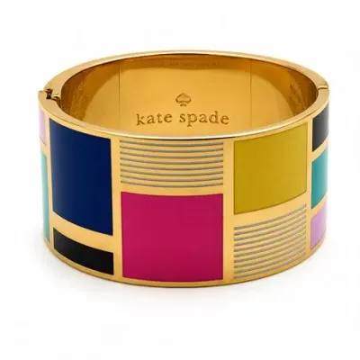 Sale Photo Thumbnail #25: Lot 25   
Kate Spade New York "Be Art And Part Of" Enamel Hinge Bracelet