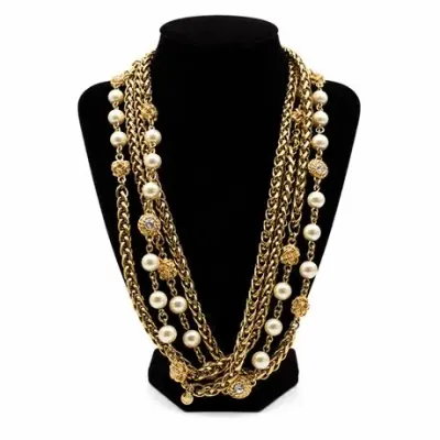Sale Photo Thumbnail #39: Lot 39   
J.Crew Multi-chain Chunky Statement Necklace