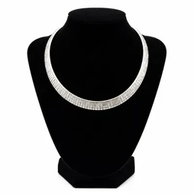 Sale Photo Thumbnail #26: Lot 26   
Sterling Silver Omega Necklace