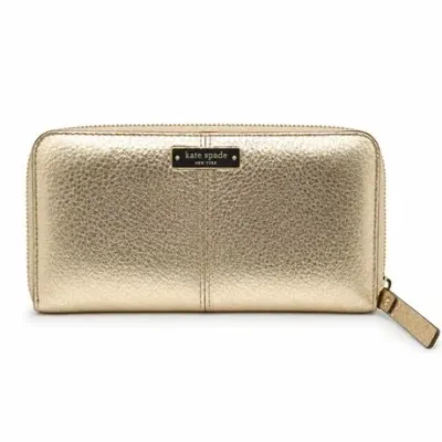 Sale Photo Thumbnail #21: Lot 21  
Kate Spade New York Gold Metallic Wallet