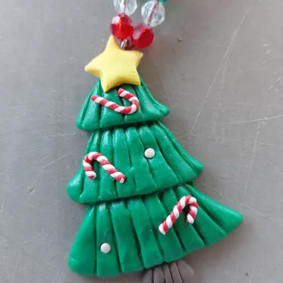 Sale Photo Thumbnail #209: Christmas Tree and Beaded Necklace