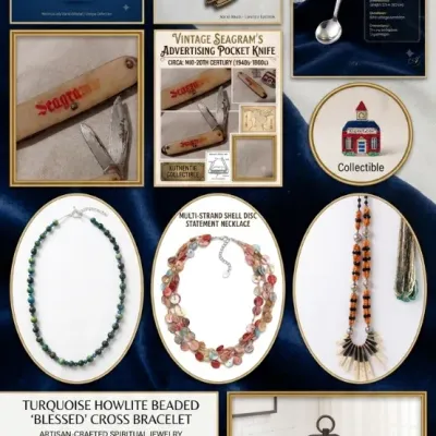 Sale Photo Thumbnail #2: Great Vintage Pins, Advertising Knives, Collectibles= Brooch. Outdoors and outfitters, Artisan.