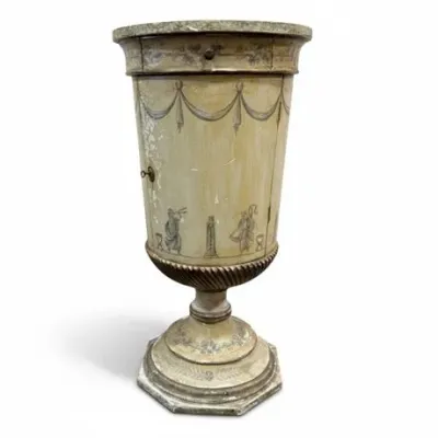 Sale Photo Thumbnail #34: Italian Neoclassical Painted Urn-Form Cabinet