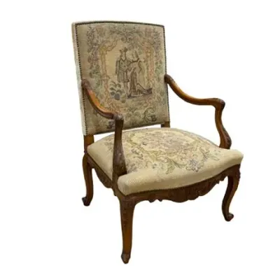 Sale Photo Thumbnail #200: 19th C French Louis XV Style Carved Armchair