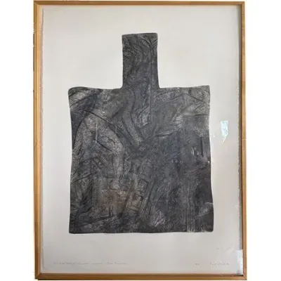 Sale Photo Thumbnail #167: Paul Oberst, "Surface Study for Sculpture in Wood-Side Elevation", 1982