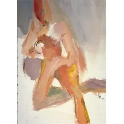 Sale Photo Thumbnail #78: Greg Fuss, 1968, "Nude", Oil on Canvas