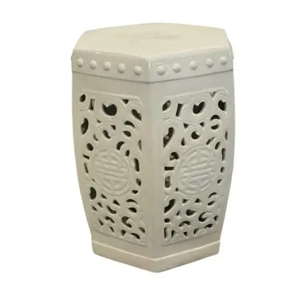 Sale Photo Thumbnail #183: Porcelain Garden Stool/Seat Blanc De Chin