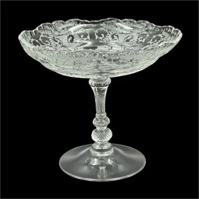 Sale Photo Thumbnail #115: Cambridge Etched on Clear Gadroon Compote