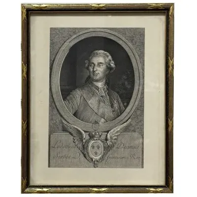 Sale Photo Thumbnail #4: Lot 004
Antique Louis XVI (1754–1793) Steel Etching Print