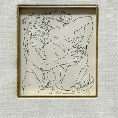 Sale Photo Thumbnail #63: Pablo Picasso "Sculpteur avec Coupe et Modèle accroupi" Vollard Series 1933