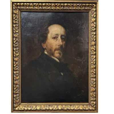 Sale Photo Thumbnail #14: Lot 014   
Thomas A, Woolnoth (British 1785-1857) Self-Portrait oil on canvas