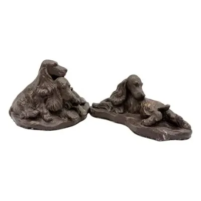 Sale Photo Thumbnail #61: Louise Shattuck (1919–2005), Cocker Spaniel Figurines, Two (2)