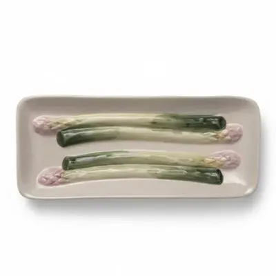 Sale Photo Thumbnail #129: Portuguese Majolica-Style Asparagus Dish