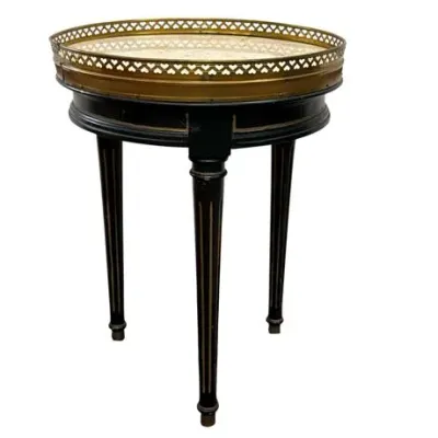 Sale Photo Thumbnail #178: French Louis XVI-Style Marble-Top Gueridon Table, Small