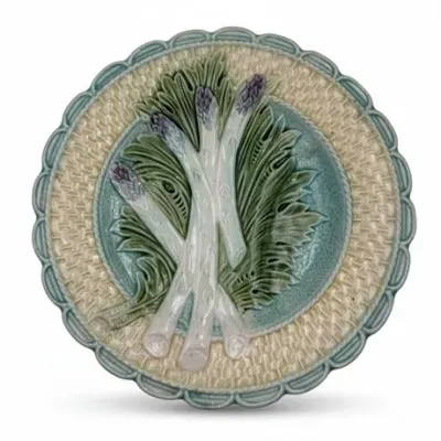 Sale Photo Thumbnail #125: Antique Majolica Asparagus Plate