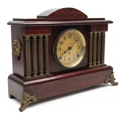 Sale Photo Thumbnail #96: Seth Thomas Adamantine Clock Late 19th C