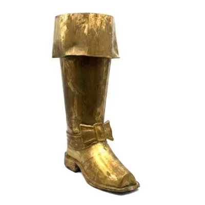 Sale Photo Thumbnail #69: Mid Century Brass High Boot Umbrella Stand