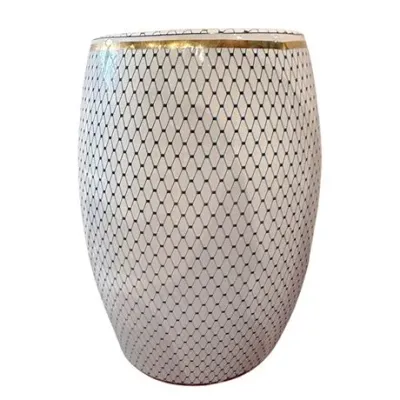 Sale Photo Thumbnail #41: Blue Fishnet Porcelain Garden Stool/Seat