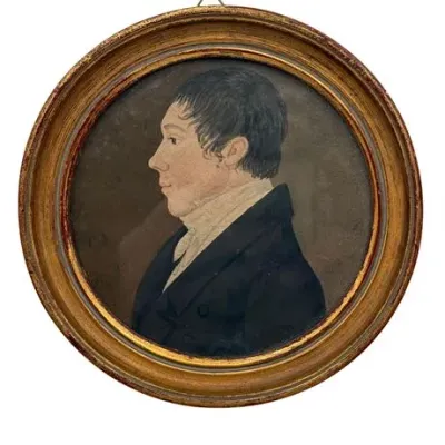 Sale Photo Thumbnail #20: Lot 020   
French Miniature of Adolphe Sable, at the age of 17 years, 1824