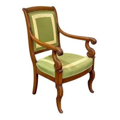 Sale Photo Thumbnail #13: Lot 013   
Empire Revival Period Armchair, Early-Mid 19th C