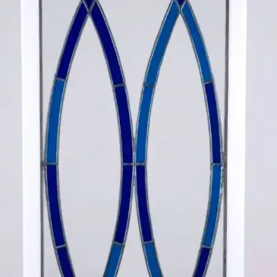 Vintage Stained Glass Panel By R & J Bischoff