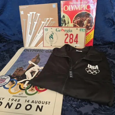 Celebrating The Olympics Including Signed 1998 Poster